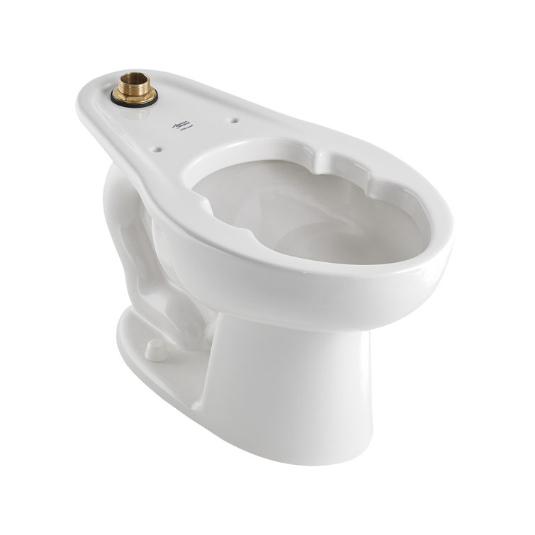 White Elongated Two-Piece Commercial Toilet Bowl