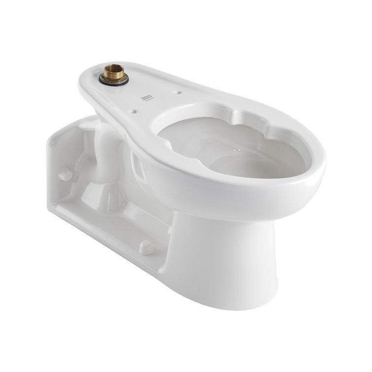White Elongated Two-Piece Commercial Toilet Bowl