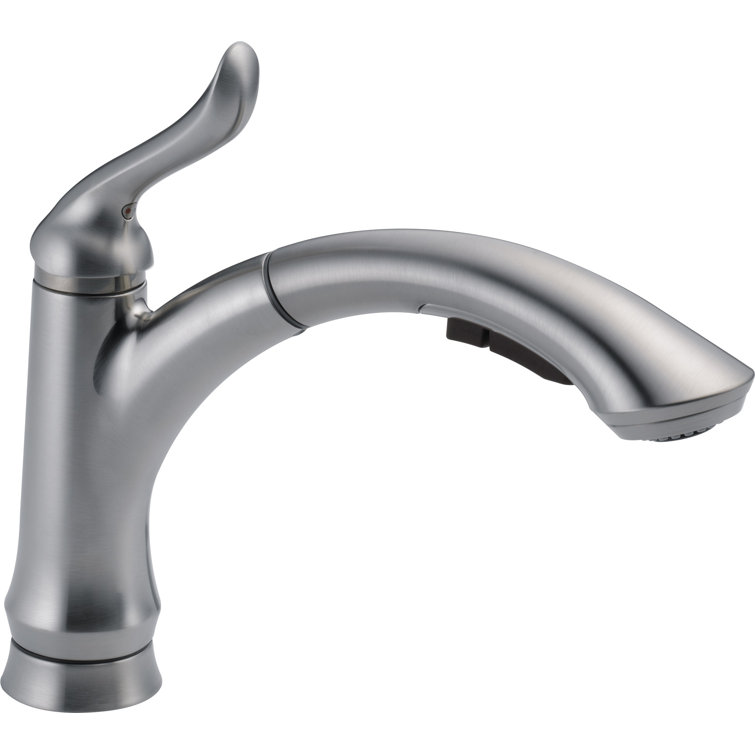 Arctic Stainless Single Handle Kitchen Faucet with Pull-Out Spray