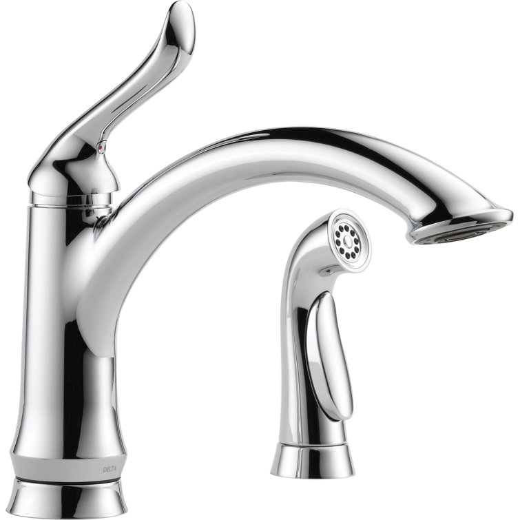Sleek Transitional Single-Handle Kitchen Faucet in Stainless Steel