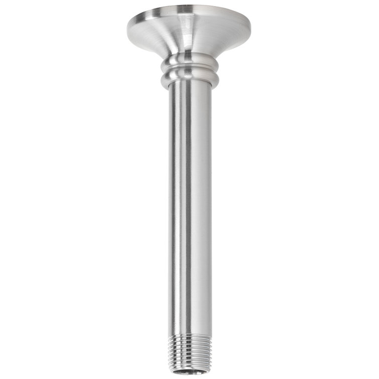 Brushed Nickel Ceiling Mount Shower Arm with Escutcheon