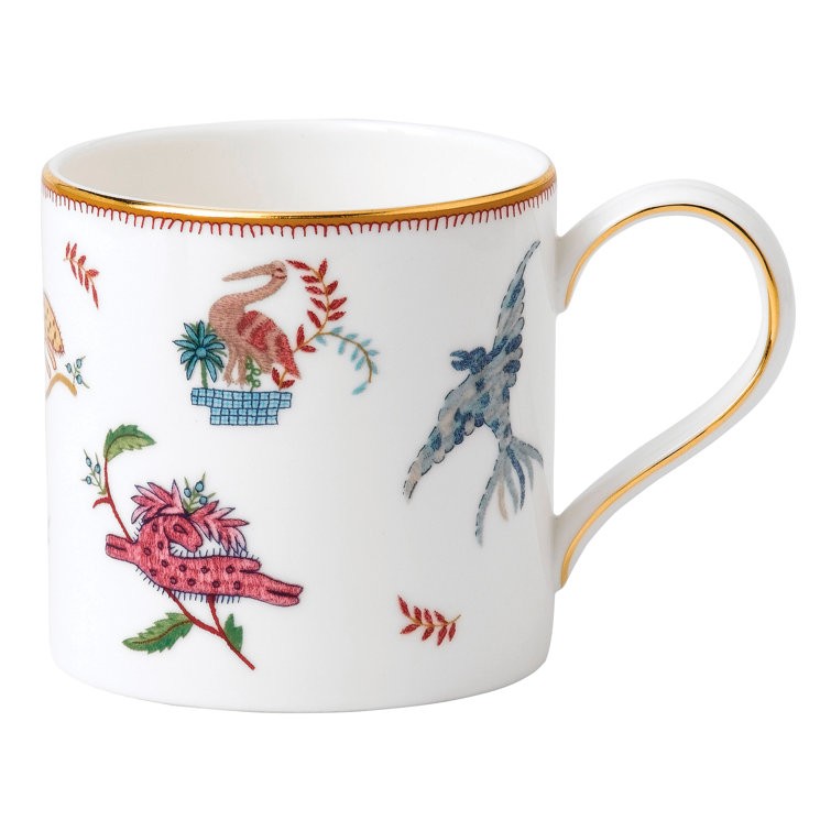 White Ceramic Mythical Creatures Coffee Mug