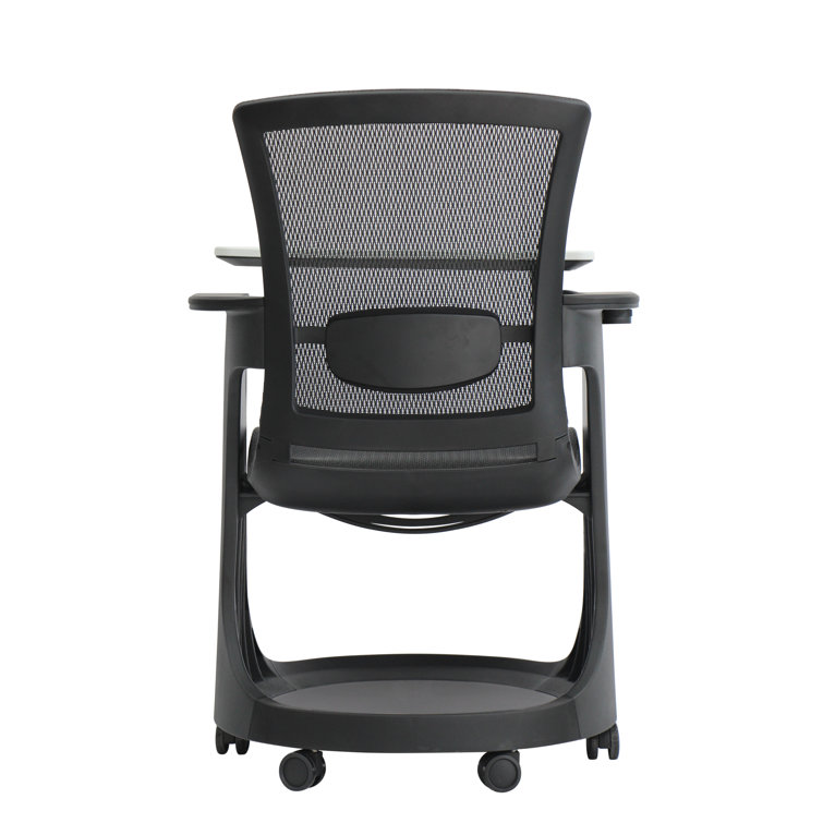Eurotech Eduskate Black Mesh Personal Workspace Chair with Tablet Arm