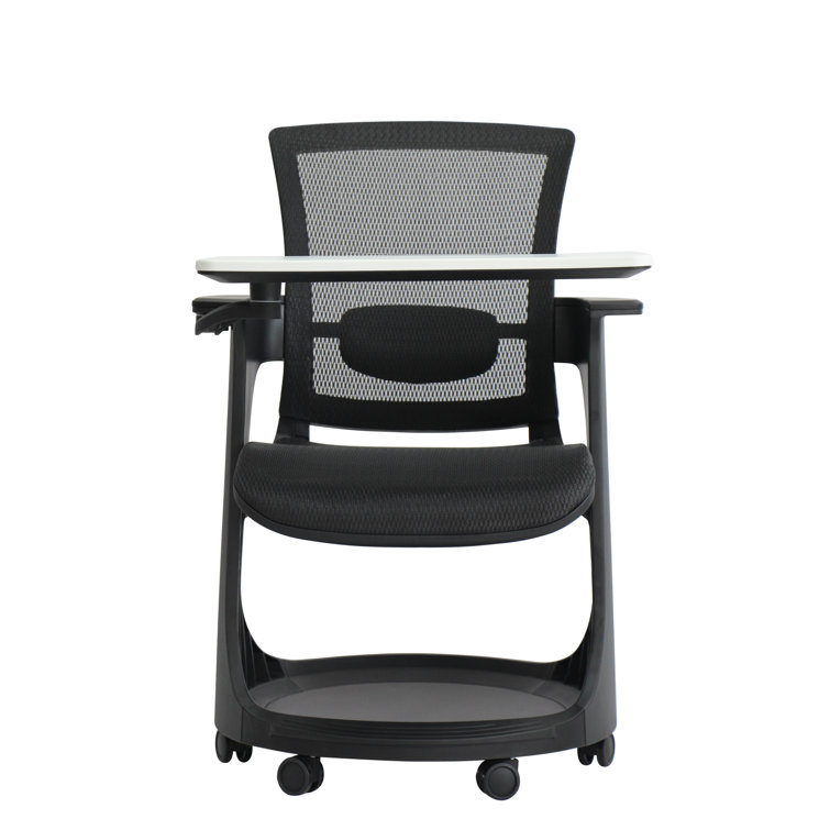 Eurotech Eduskate Black Mesh Personal Workspace Chair with Tablet Arm
