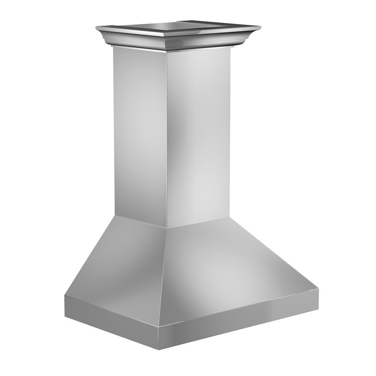 30" Stainless Steel Convertible Wall Mount Range Hood with Charcoal Filter