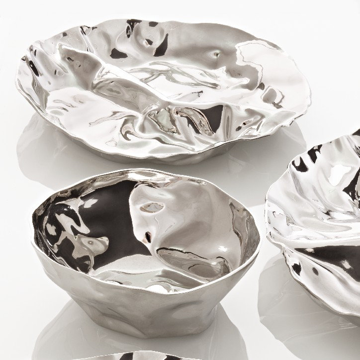 Pepa Stainless Steel Four-Section Hors-d'oeuvre Dish
