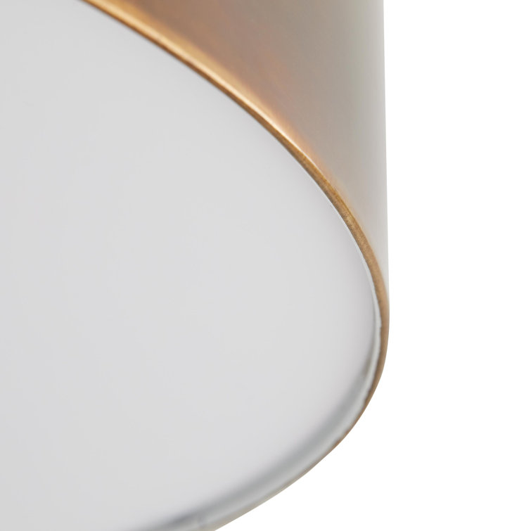 Tarbell 19.5" Bronze Drum Semi-Flush Mount Light with Acrylic Diffuser