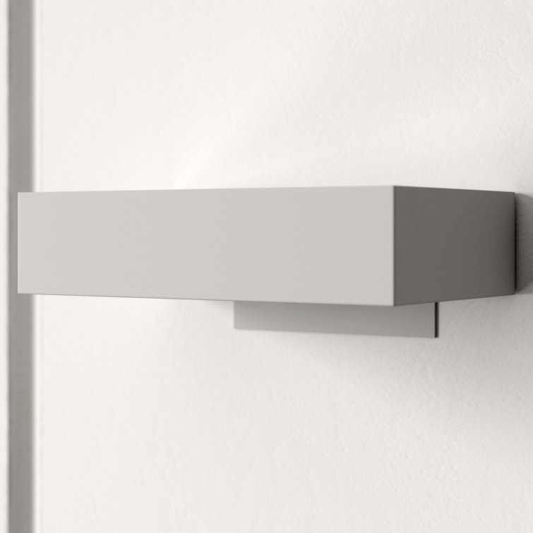 Melete Sleek White Aluminum Dimmable LED Wall Sconce