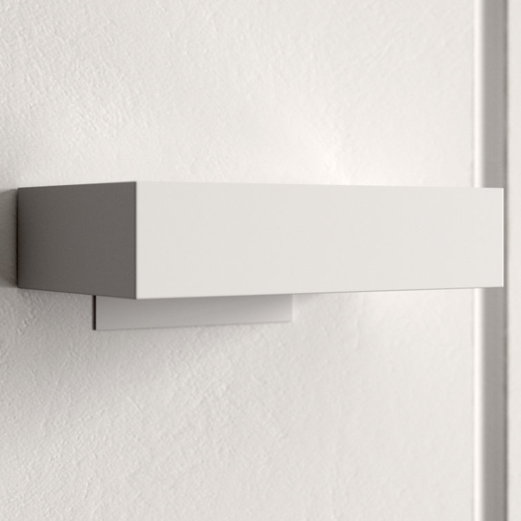 Melete Sleek White Aluminum Dimmable LED Wall Sconce