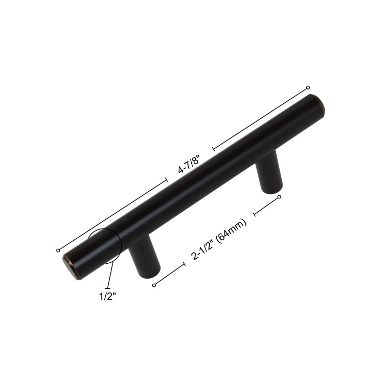 Modern Oil Rubbed Bronze Bar Pull with Mounting Hardware