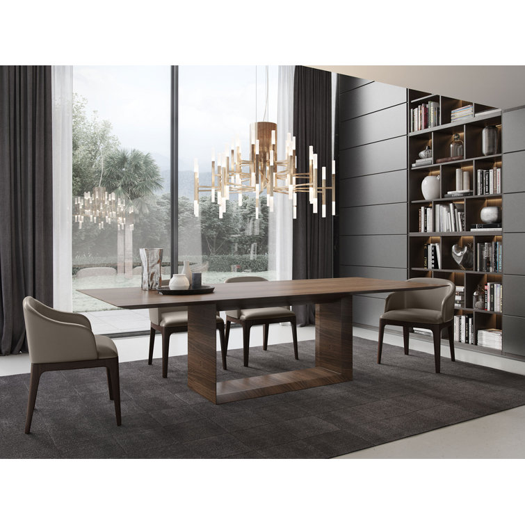 Greenwich Walnut Wood Rectangular Dining Table for Ten
