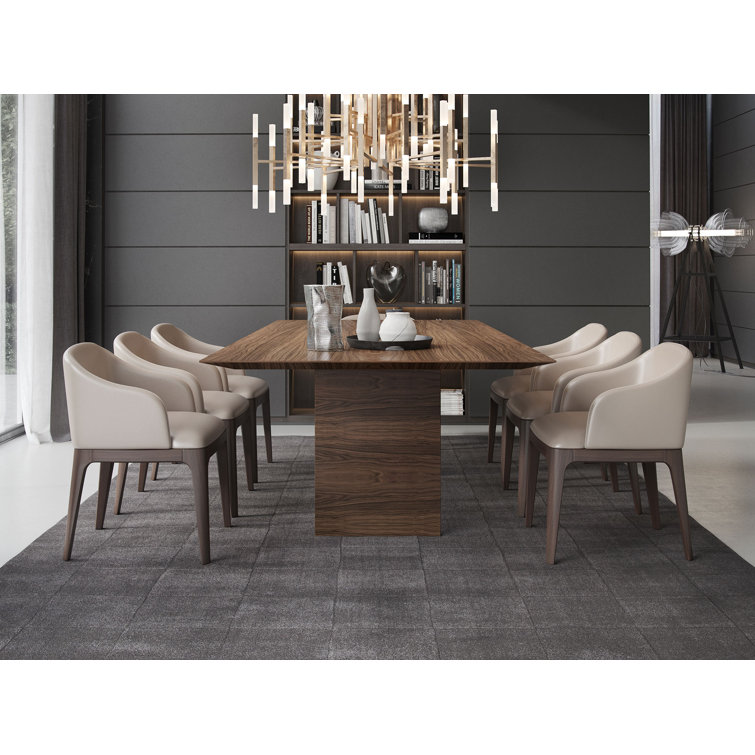 Greenwich Walnut Wood Rectangular Dining Table for Ten
