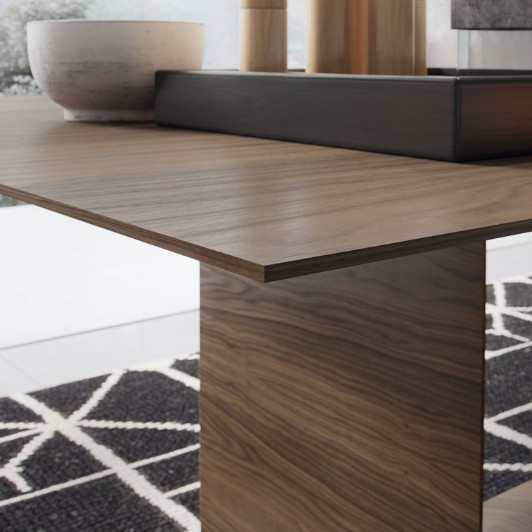 Walnut Rectangular Art Deco Dining Table for Eight