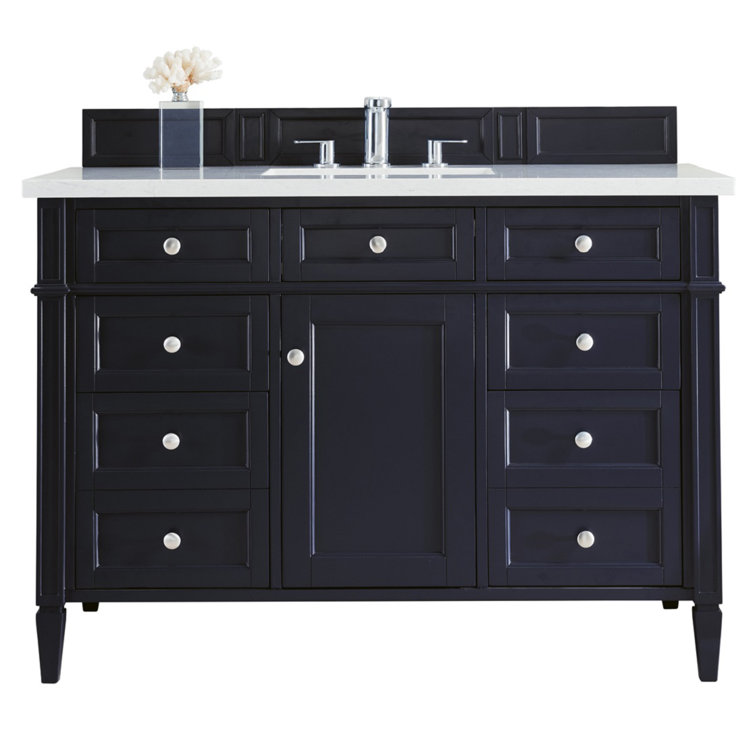 Saddle Brown 48" Single Vanity with Veneer Finish