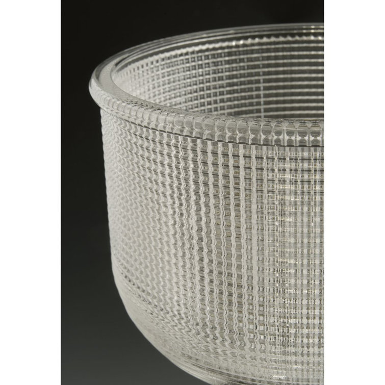 Archie Polished Chrome 3-Light Bath Vanity Fixture with Prismatic Glass Shades