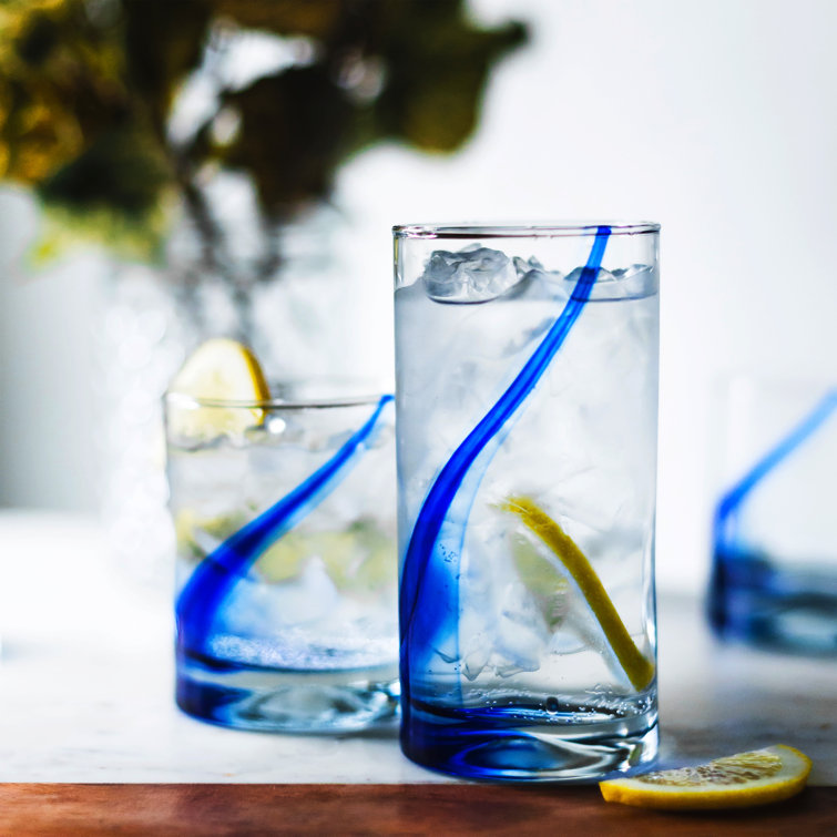 Libbey Blue Ribbon 16-Piece Glass Tumbler and Rocks Set