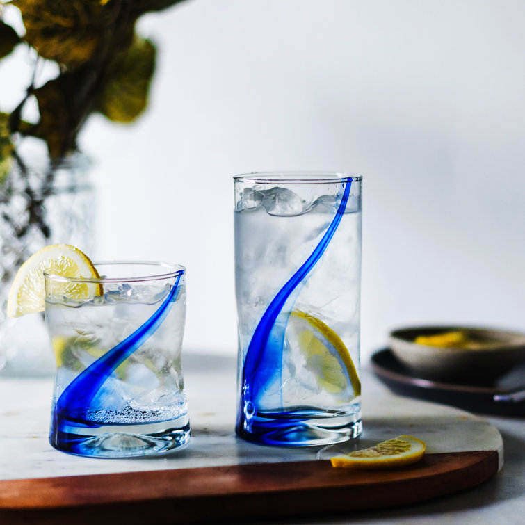Libbey Blue Ribbon 16-Piece Glass Tumbler and Rocks Set