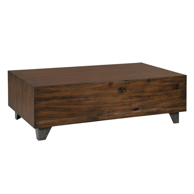 Monterey Point Rectangular Wood and Metal Coffee Table