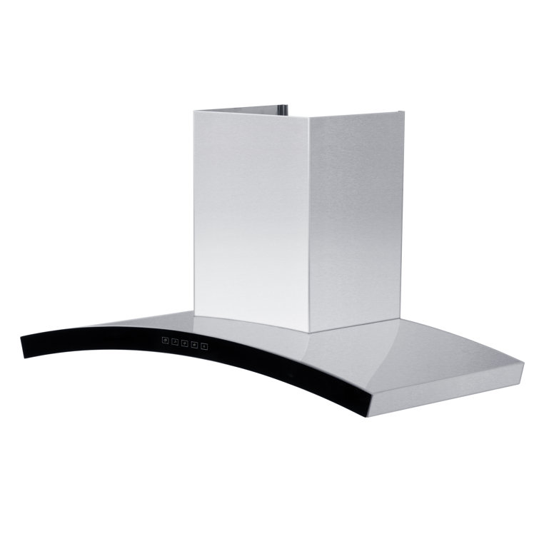 36" Stainless Steel Convertible Wall Mount Range Hood with Charcoal Filter