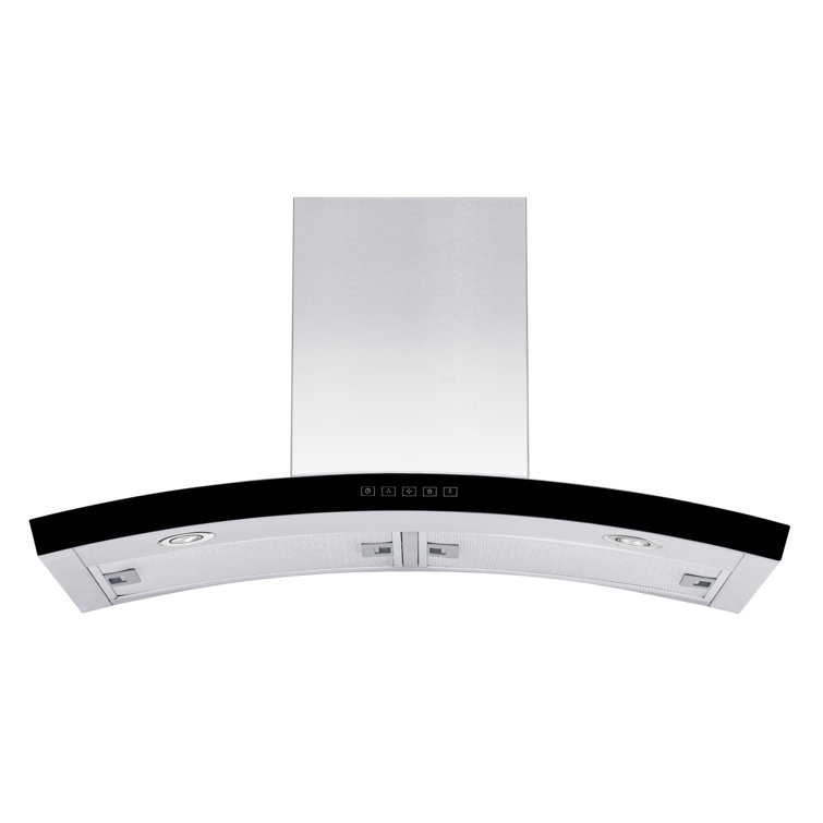 36" Stainless Steel Convertible Wall Mount Range Hood with Charcoal Filter