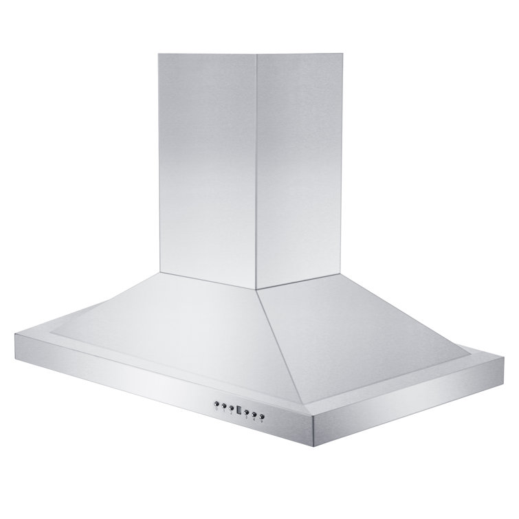 30-Inch Stainless Steel Convertible Island Range Hood