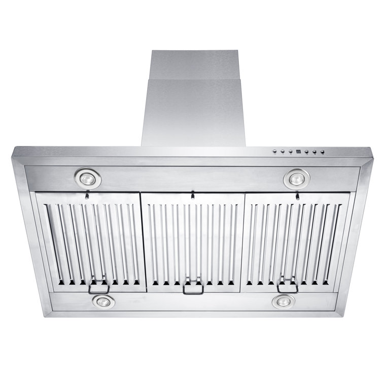 30-Inch Stainless Steel Convertible Island Range Hood