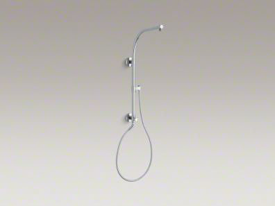 Polished Chrome Wall-Mount Arch Shower Column
