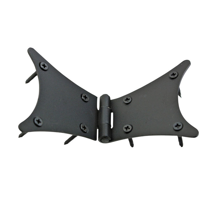 Black Wrought Iron Butterfly Cabinet Door Hinges