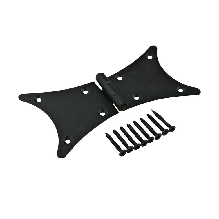 Black Wrought Iron Butterfly Cabinet Door Hinges
