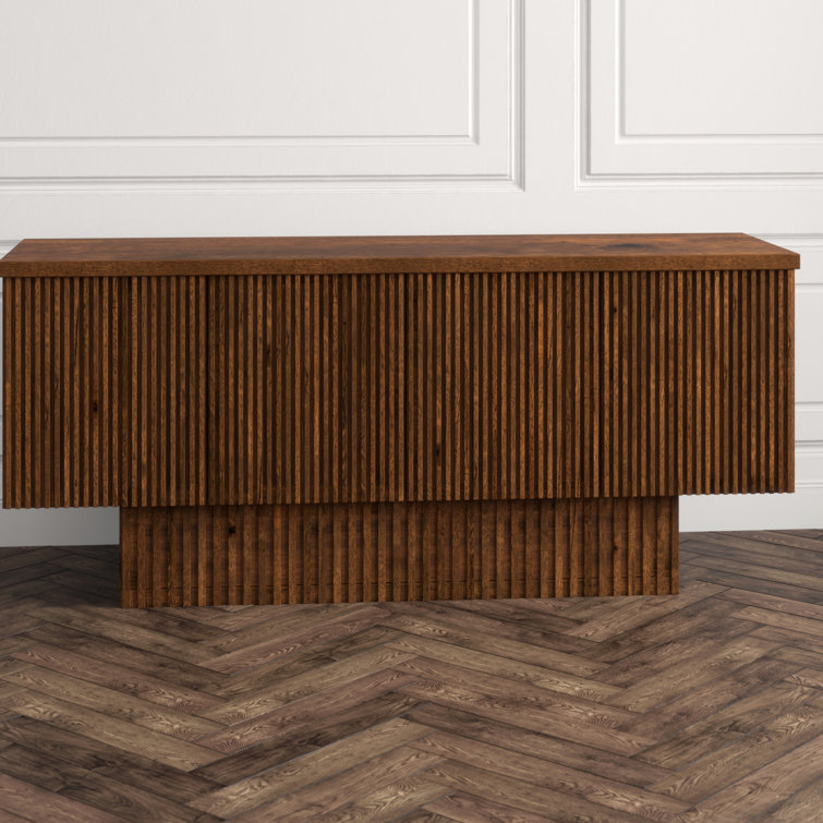 Noir Mr. Smith 77.5'' Dark Walnut Solid Wood Sideboard
