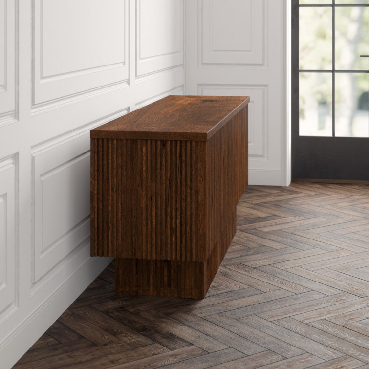Noir Mr. Smith 77.5'' Dark Walnut Solid Wood Sideboard