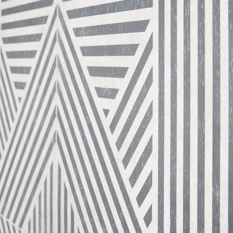 Tribeca Black and White 24" x 24" Matte Porcelain Wall and Floor Tile