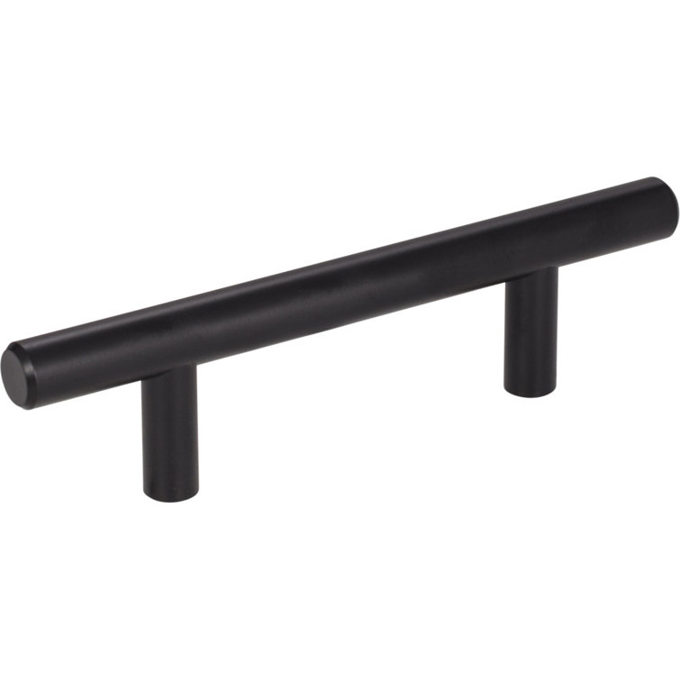 Matte Black Steel 3" Modern Cabinet Bar Pull