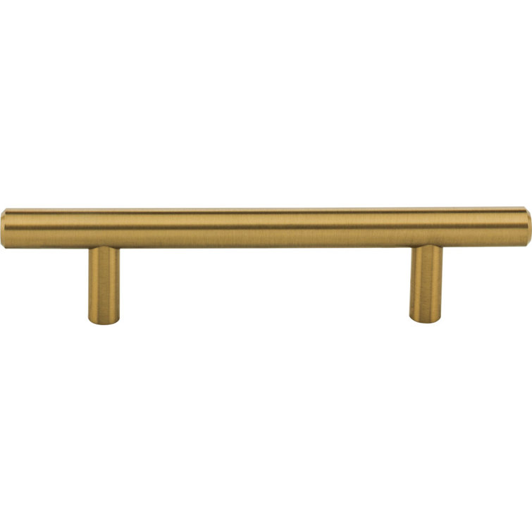 Satin Bronze Modern Steel Cabinet Bar Pull with Mounting Hardware