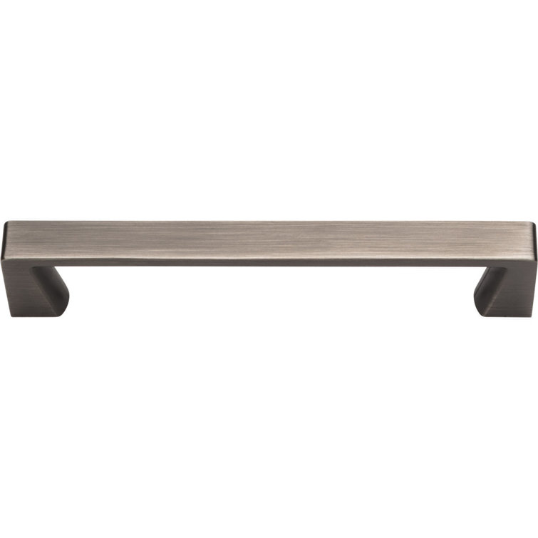 Brushed Pewter Traditional Bar Handle with Mounting Hardware