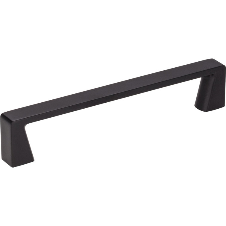 Matte Black Steel Bar Pull with Mounting Hardware