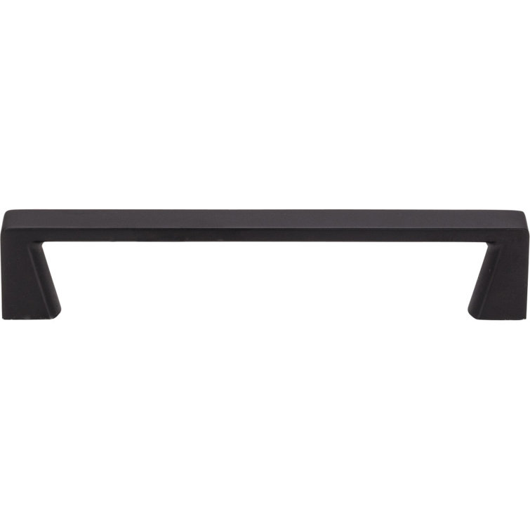Matte Black Steel Bar Pull with Mounting Hardware