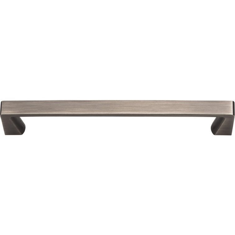 Brushed Pewter Traditional Bar Handle with Mounting Hardware
