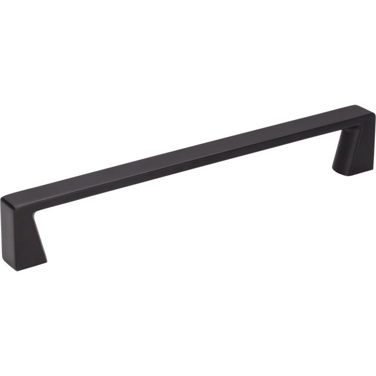 Matte Black Steel Bar Pull with Mounting Hardware
