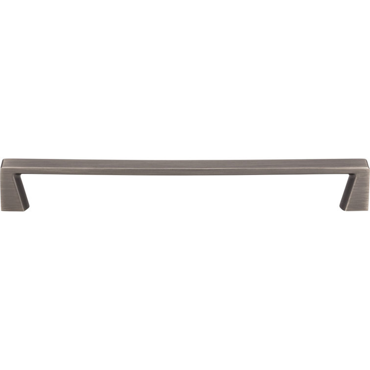 Brushed Pewter Traditional Bar Handle with Mounting Hardware