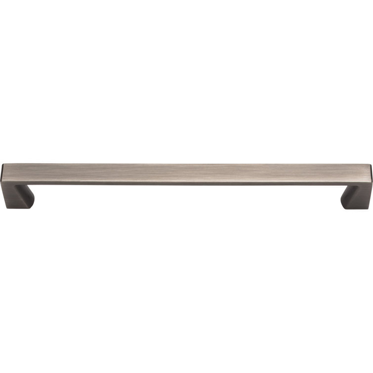 Brushed Pewter Traditional Bar Handle with Mounting Hardware