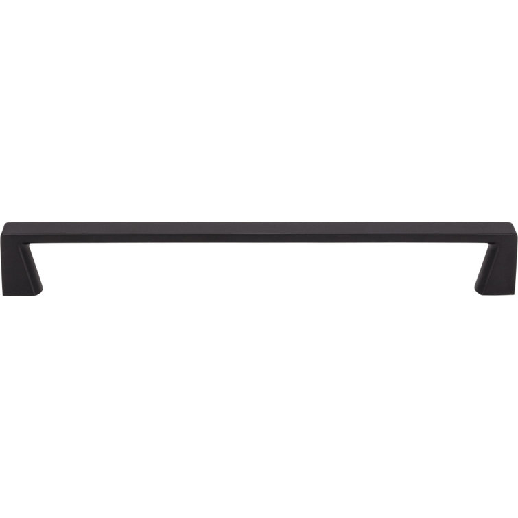 Matte Black Steel Bar Pull with Mounting Hardware
