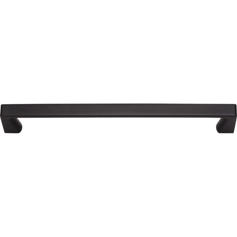 Matte Black Steel Bar Pull with Mounting Hardware