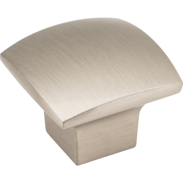 Sonoma Brushed Nickel Square Cabinet Knob with Mounting Hardware