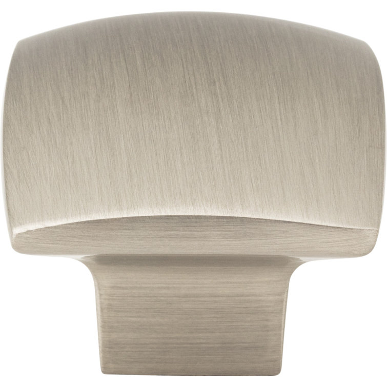 Sonoma Brushed Nickel Square Cabinet Knob with Mounting Hardware
