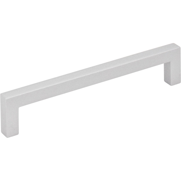 Matte Silver Industrial Cabinet Bar Pull with Mounting Hardware