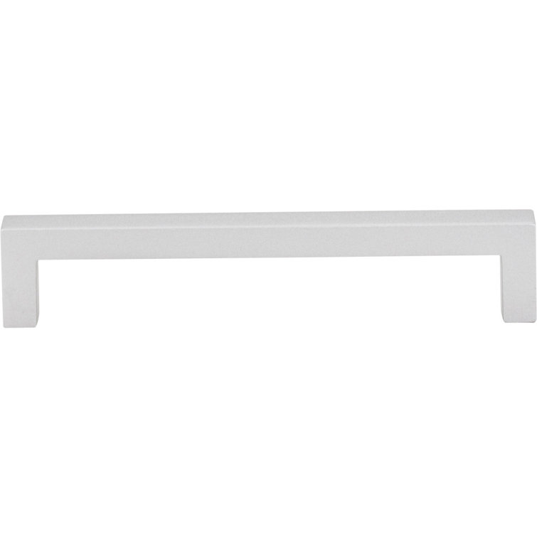 Matte Silver Industrial Cabinet Bar Pull with Mounting Hardware