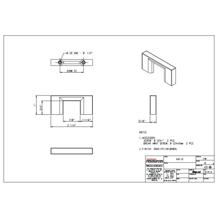 Sutton Brushed Nickel Modern Cabinet Bar Pull