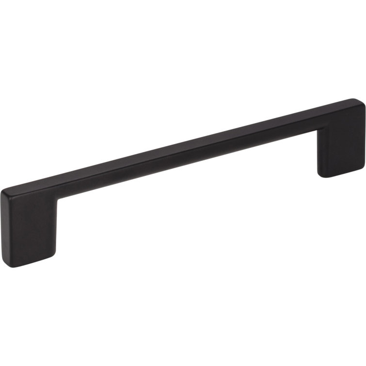 Sutton Matte Black Modern Bar Pull with Mounting Hardware