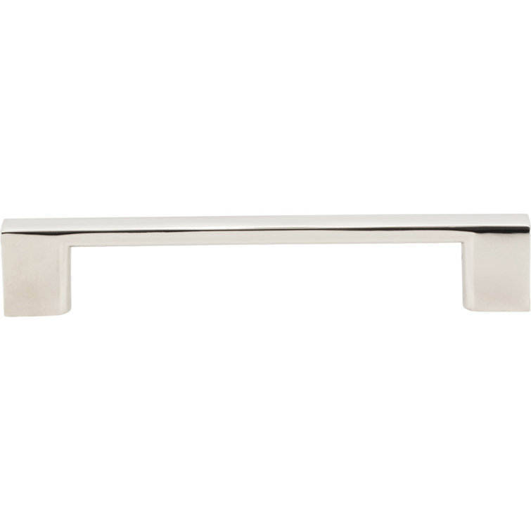 Polished Nickel 5-Inch Modern Bar Pull with Mounting Hardware